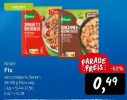 KONSUM Knorr Fix Angebot