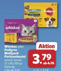 Combi Whiskas multipack portionsbeutel Angebot