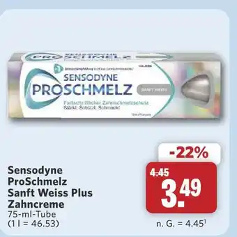 Combi Sensodyne proschmelz sanft weiss plus zahncreme Angebot
