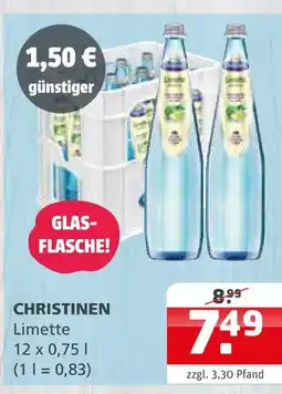 Getränke Quelle Christinen limette Angebot