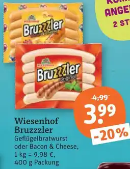 tegut Wiesenhof bruzzzler geflügelbratwurst Angebot