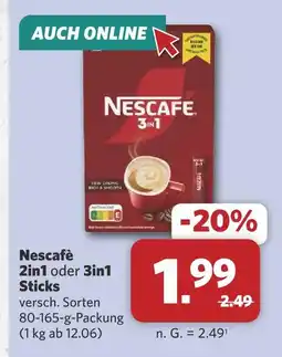 Combi Nescafé 2in1 Angebot