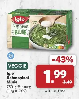 Combi Iglo rahmspinat minis Angebot