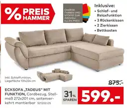 porta Ecksofa „tadeus“ mit funktion Angebot