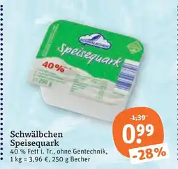 tegut Schwälbchen speisequark Angebot
