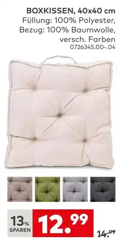 porta Boxkissen Angebot