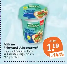tegut Milram schmand-alternative Angebot