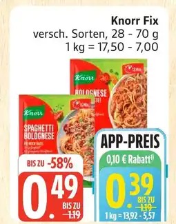 Marktkauf Knorr fix spaghetti bolognese Angebot