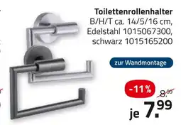 ROLLER Toilettenrollenhalter edelstahl / schwarz Angebot