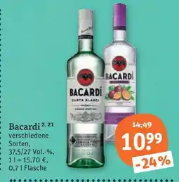 tegut Bacardi rum Angebot
