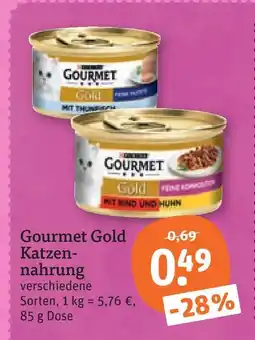 tegut Gourmet gold katzennahrung Angebot