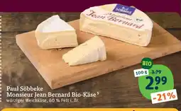 tegut Paul söbbeke monsieur jean bernard bio-käse Angebot