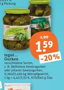 tegut Tegut... gurken Angebot