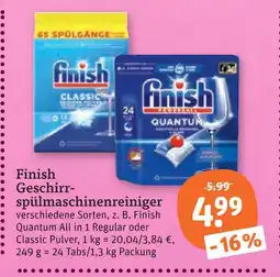 tegut Finish geschirrspülmaschinenreiniger Angebot