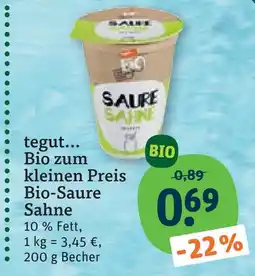 tegut Tegut... bio-saure sahne Angebot