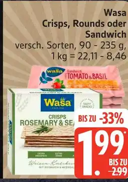 Marktkauf Wasa crisps rosemary & sea salt Angebot