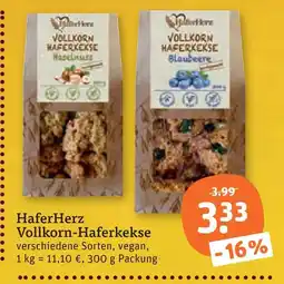 tegut Haferherz vollkorn-haferkekse Angebot
