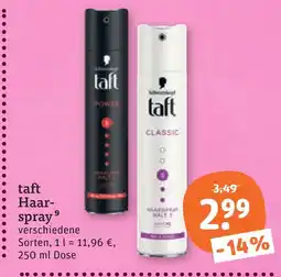 tegut Taft haarspray Angebot