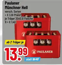 trinkgut Paulaner münchner hell Angebot