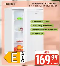 Marktkauf Exquisit kühlschrank ks16-v-040e Angebot