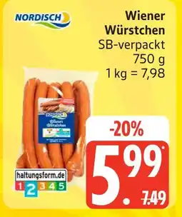 Edeka Nordisch wiener würstchen Angebot