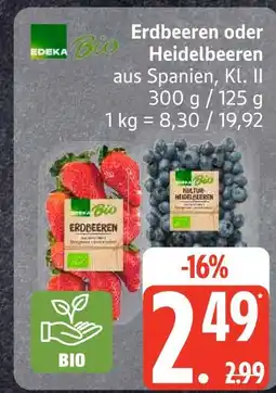 Edeka Edeka bio erdbeeren Angebot