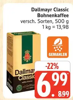 Marktkauf Dallmayr classic bohnenkaffee Angebot