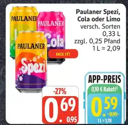 Marktkauf Paulaner spezi Angebot