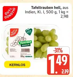 Marktkauf Gut & günstig tafeltrauben hell Angebot