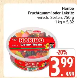 Marktkauf Haribo fruchtgummi oder lakritz Angebot