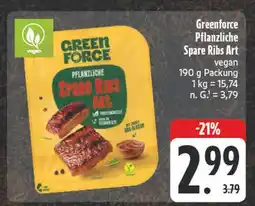 E-Center Greenforce pflanzliche spare ribs art Angebot