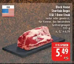 Marktkauf Block house shortloin angus usa t-bone-steak Angebot