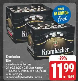 E-Center Krombacher bier Angebot