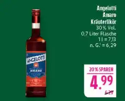 Marktkauf Angelotti amaro kräuterlikör Angebot