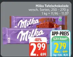 Edeka Milka tafelschokolade Angebot
