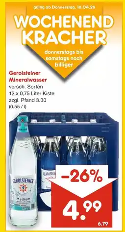 Netto Marken-Discount Gerolsteiner mineralwasser Angebot