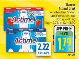 diska Danone actimel drink erdbeere Angebot