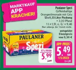 Marktkauf Paulaner spezi Angebot