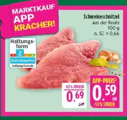 Marktkauf Schweineschnitzel aus der keule Angebot