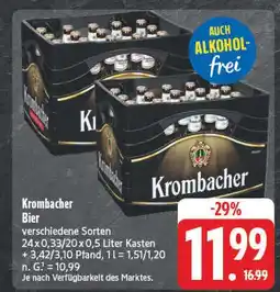 Edeka Krombacher bier Angebot
