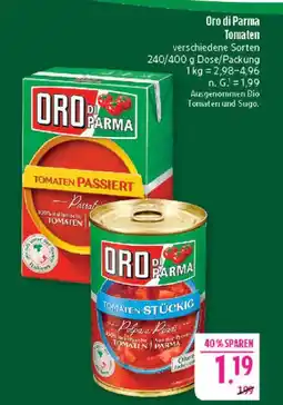 Marktkauf Oro di parma tomaten passiert Angebot