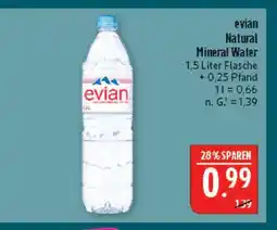 Marktkauf Evian natural mineral water Angebot