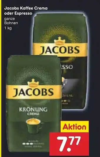 Netto Marken-Discount Jacobs Kaffee Crema Oder Espresso Angebot