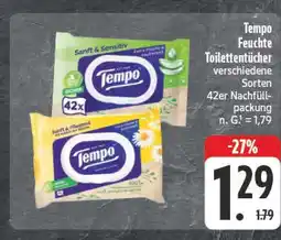 Edeka Tempo feuchte toilettentücher Angebot