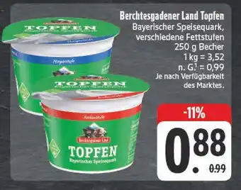 Edeka Berchtesgadener land topfen Angebot
