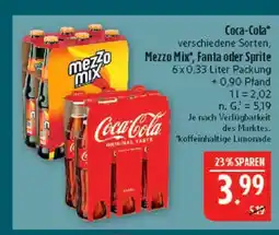 Marktkauf Coca-cola mezzo mix Angebot