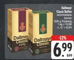 E-Center Dallmayr classic kaffee kräftig Angebot