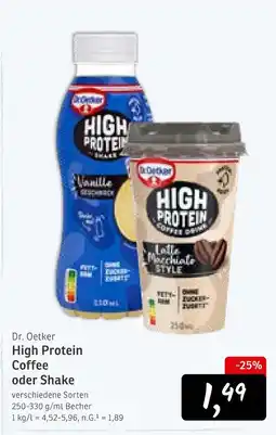 KONSUM Dr. oetker high protein coffee Angebot