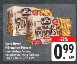 E-Center Snack master mikrowellen-pommes Angebot