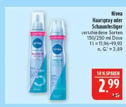 Marktkauf Nivea haarspray Angebot